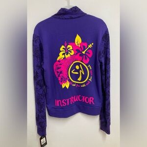 Zumba Fitness Purple Instructor Jacket NWT